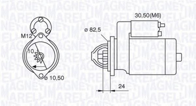 MAGNETI MARELLI 063521090680 -  Стартер